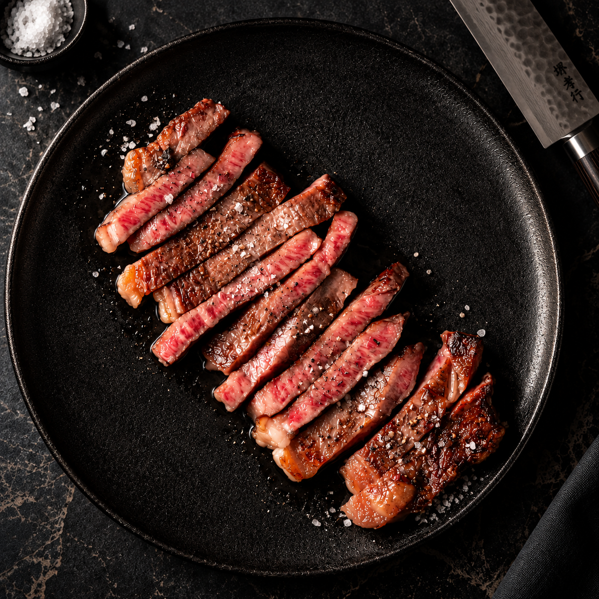 Beef Kagoshima Striploin Wagyu Steak