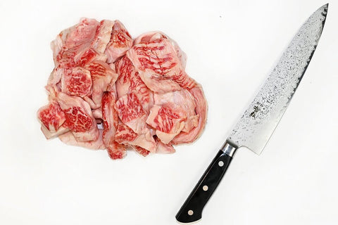 WAGYUMAN Japanese Wagyu Beef 1.5 lbs (24.0 oz) Japanese A5 Wagyu STRIPLOIN TENDON [Stew Block]